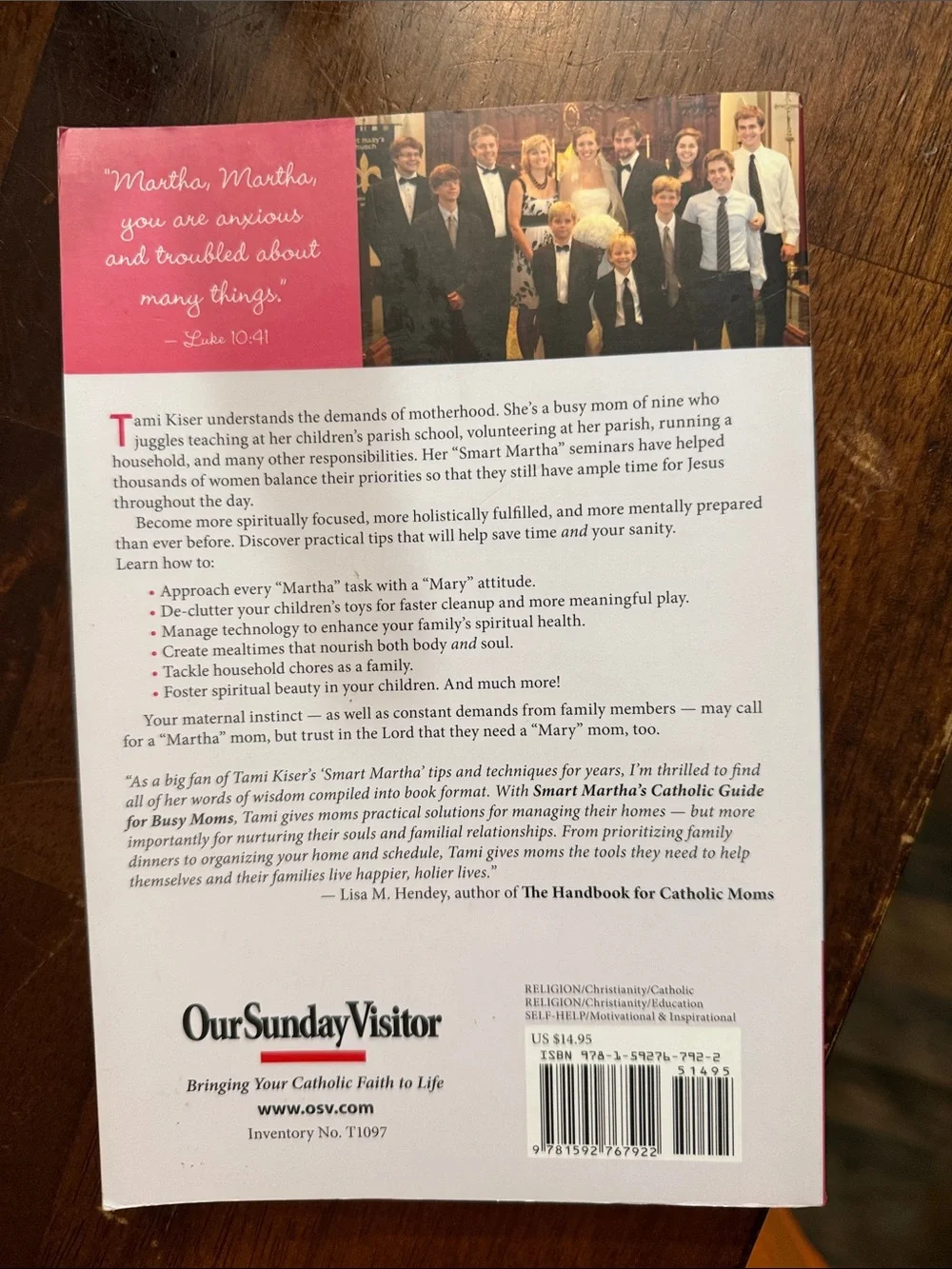 Martha Stewart SmartMartha's Catholic Guide for Busy Moms - Pink, White, Cream